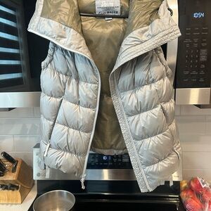 Eddie Bauer Metallic Gray Down Vest